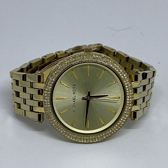 Michael Kors Darci MK3191 Women's Gold Stainless Steel Analog Dial Watch RQ47 - Picture 7 of 12